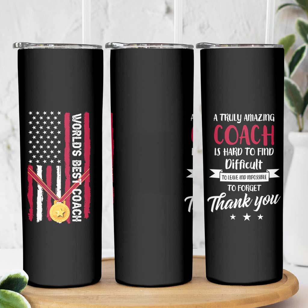 Best Coach Appreciation Gifts Skinny Tumbler Thank You Coach Coaches Appreciation Gifts US Flag
