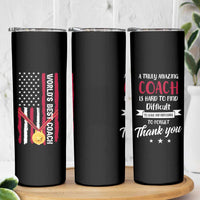 Best Coach Appreciation Gifts Skinny Tumbler Thank You Coach Coaches Appreciation Gifts US Flag
