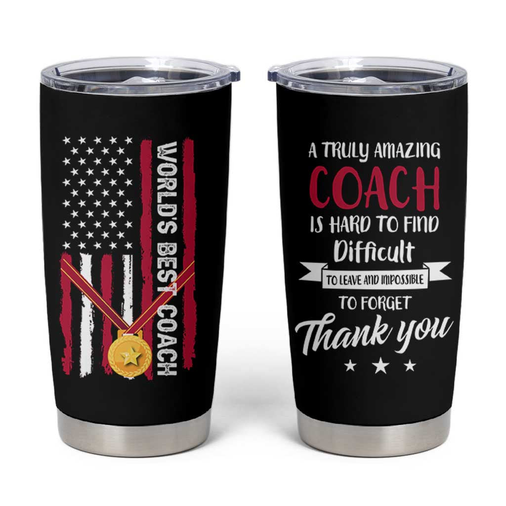 Best Coach Appreciation Gifts Tumbler Cup Thank You Coach Coaches Appreciation Gifts US Flag