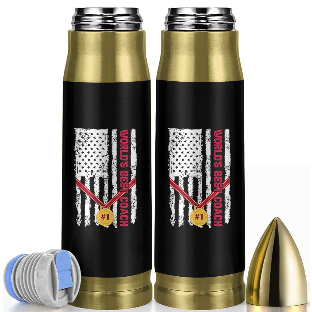 Coach Gifts Bullet Tumbler World's Best Coach Appreciation Gifts US Flag