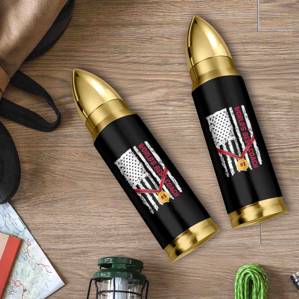 Coach Gifts Bullet Tumbler World's Best Coach Appreciation Gifts US Flag