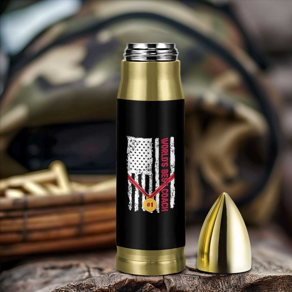 Coach Gifts Bullet Tumbler World's Best Coach Appreciation Gifts US Flag