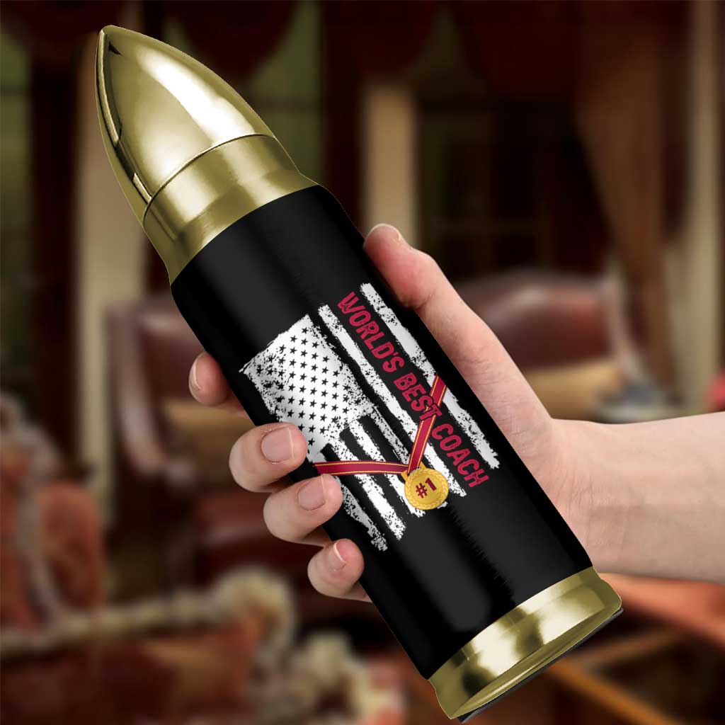 Coach Gifts Bullet Tumbler World's Best Coach Appreciation Gifts US Flag