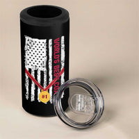 Coach Gifts 4 in 1 Can Cooler Tumbler World's Best Coach Appreciation Gifts US Flag