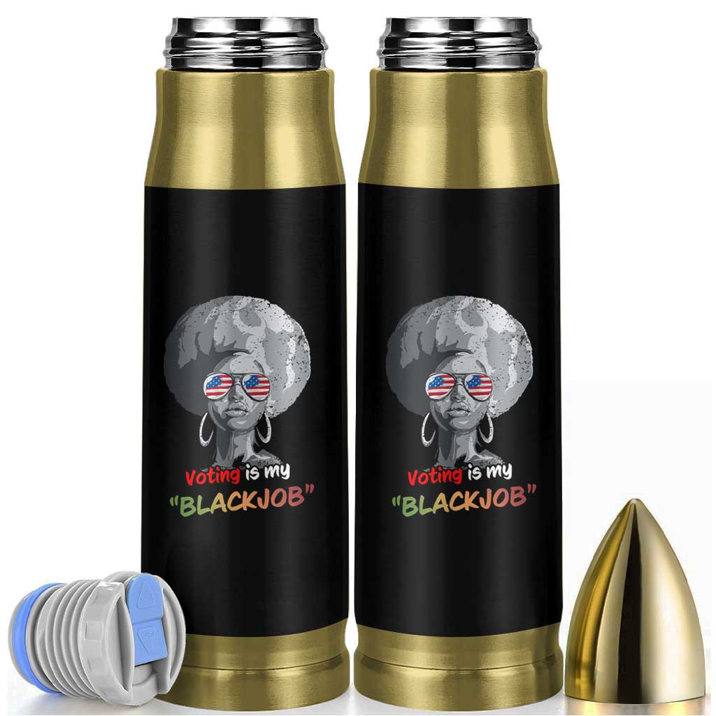 Harris 2024 Election Bullet Tumbler Voting Is My Black Job
