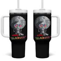 Harris 2024 Election Tumbler With Handle Voting Is My Black Job - Wonder Print Shop