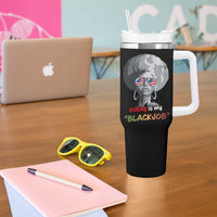 Harris 2024 Election Tumbler With Handle Voting Is My Black Job - Wonder Print Shop
