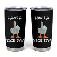 Duck You Tumbler Cup Funny Middle Finger Duck You White Elephant Gifts For Adults