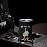 Duck You Tumbler Cup Funny Middle Finger Duck You White Elephant Gifts For Adults