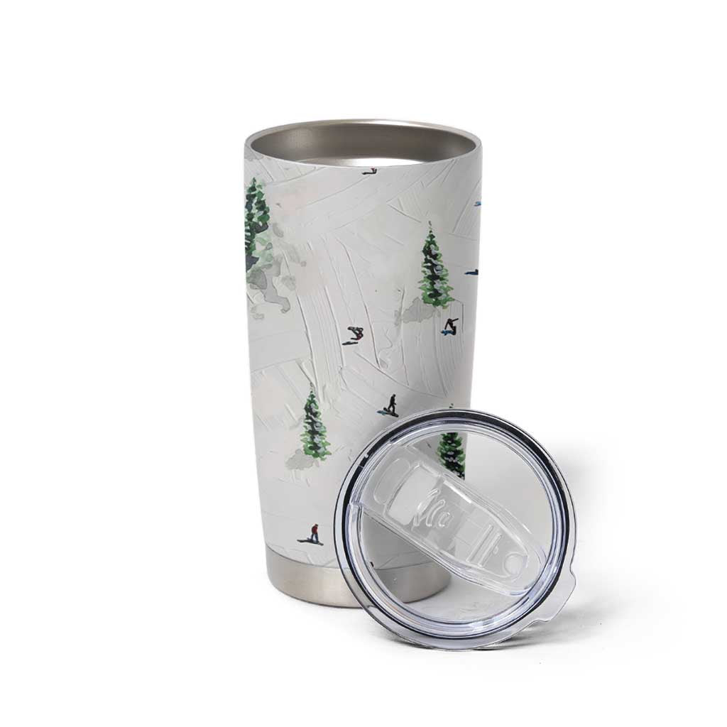 Skiing Gifts Tumbler Cup Funny Ski Gift for Skiers Downhill Skiing