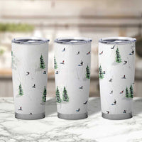 Skiing Gifts Tumbler Cup Funny Ski Gift for Skiers Downhill Skiing