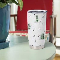 Skiing Gifts Tumbler Cup Funny Ski Gift for Skiers Downhill Skiing