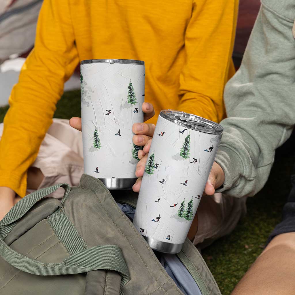 Skiing Gifts Tumbler Cup Funny Ski Gift for Skiers Downhill Skiing