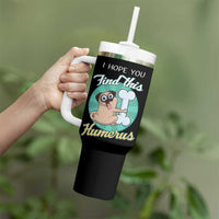 Funny Bones Anatomy Tumbler With Handle I Hope You Find This Humerus Dog Meme Pun Fun Humerous