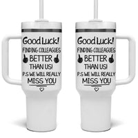 Moving Away Gifts For Boss Tumbler With Handle Good Luck Finding Employees Better Than Us - Wonder Print Shop