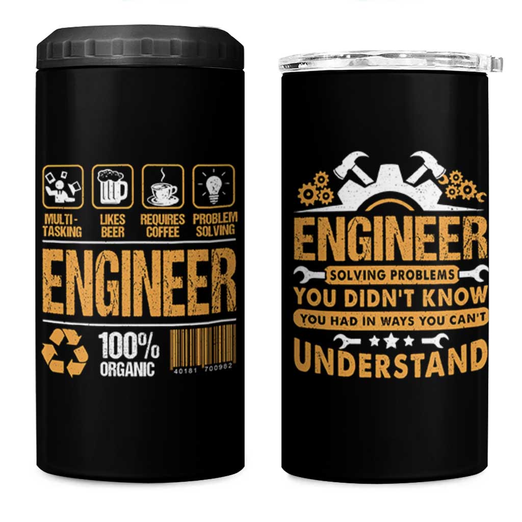 Engineer Gifts 4 in 1 Can Cooler Tumbler Mechanical Aerospace Engineering