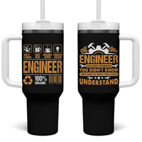 Engineer Gifts Tumbler With Handle Mechanical Aerospace Engineering