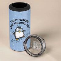 Penguin Gifts 4 in 1 Can Cooler Tumbler Gift For Girls Friends Teacher Girlfriend Who Loves Penguins