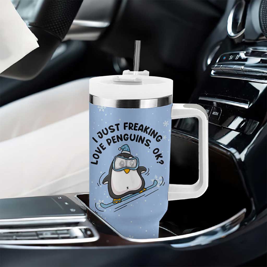 Penguin Gifts Tumbler With Handle Gift For Girls Friends Teacher Girlfriend Who Loves Penguins