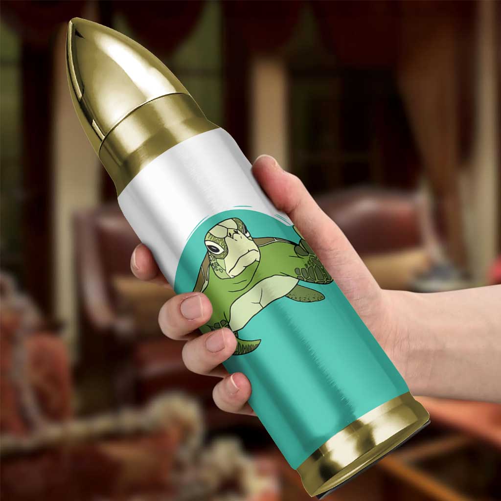 Funny Resting Face Bullet Tumbler This Is My Happy Face Sea Turtle Gifts