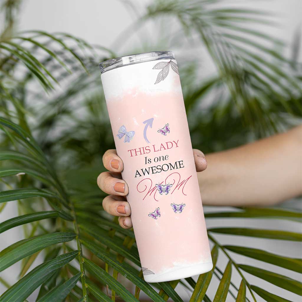 Birthday Gifts For Mom Skinny Tumbler This Lady Is One Awesome Mom Mothers Day Gifts