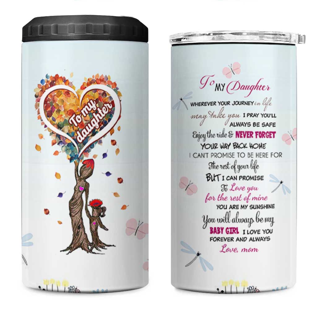 Daughter Gift From Mom 4 in 1 Can Cooler Tumbler Valentines Day Gifts For Daughters