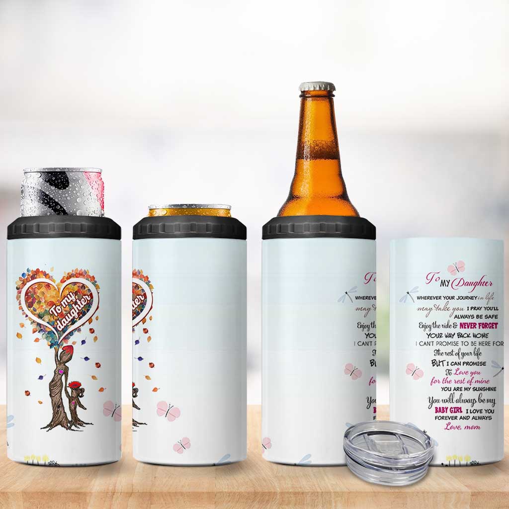 Daughter Gift From Mom 4 in 1 Can Cooler Tumbler Valentines Day Gifts For Daughters