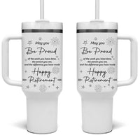 Retirement Gifts Tumbler With Handle May You Be Proud Of The Work You Do