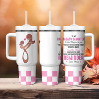 Funny Daughter Gifts Tumbler With Handle To My Badass Daughter From Mom Adult Daughter Birthday Gifts Ideas