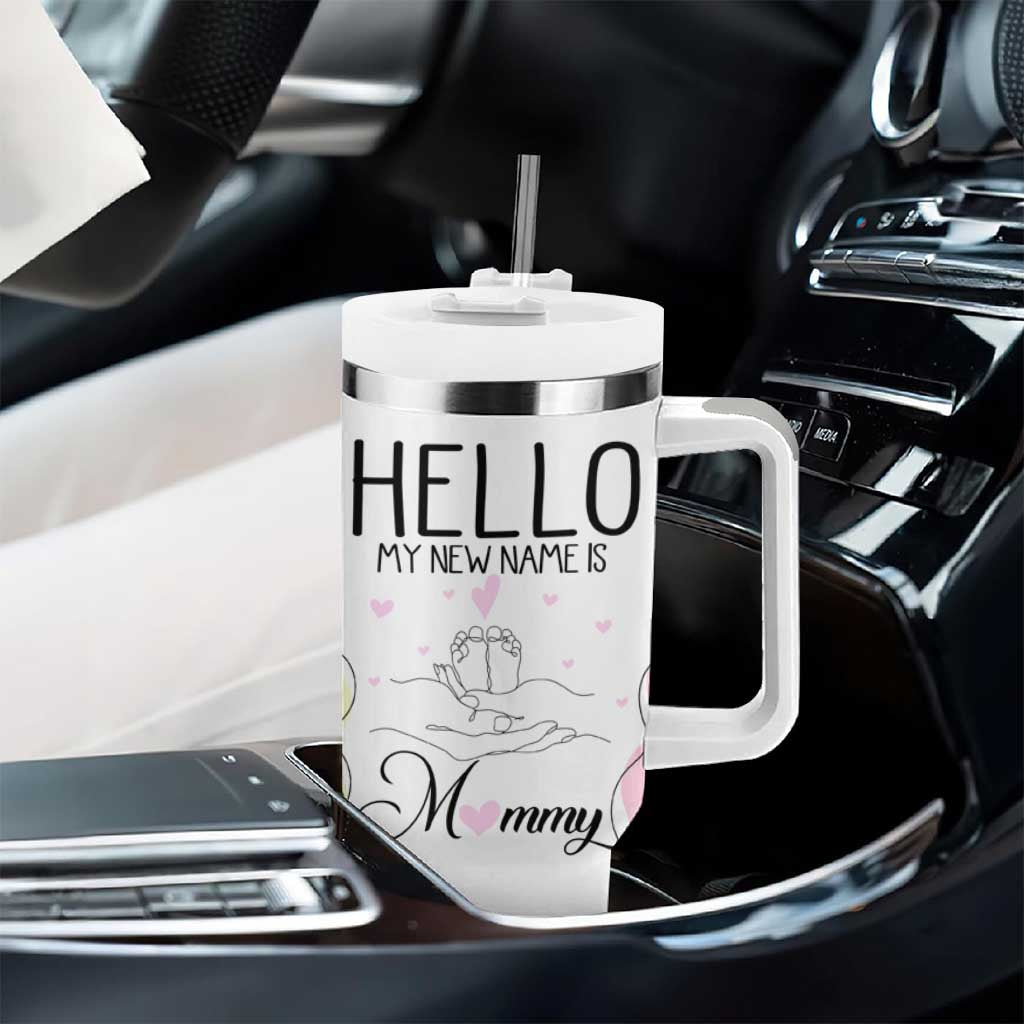 First Time Mom Gift Tumbler With Handle New Mommy Pregnancy Gifts For First Mother's day