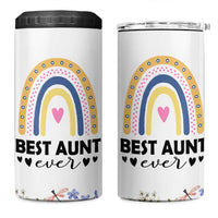 Gift For Aunt 4 in 1 Can Cooler Tumbler Flower Aunts Gifts For Birthday Christmas Mothers Day Best Aunt Ever