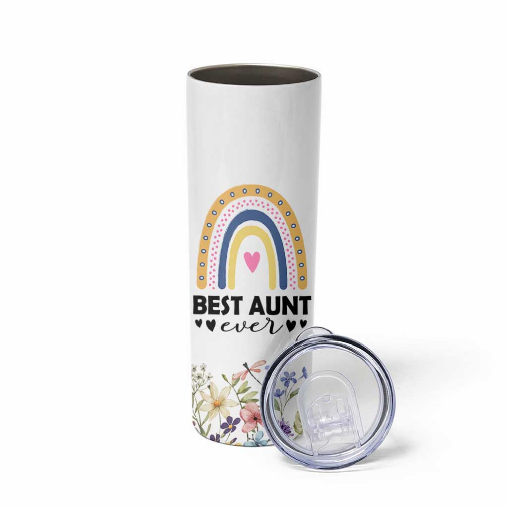 Gift For Aunt Skinny Tumbler Flower Aunts Gifts For Birthday Christmas Mothers Day Best Aunt Ever