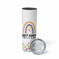 Gift For Aunt Skinny Tumbler Flower Aunts Gifts For Birthday Christmas Mothers Day Best Aunt Ever
