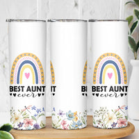 Gift For Aunt Skinny Tumbler Flower Aunts Gifts For Birthday Christmas Mothers Day Best Aunt Ever