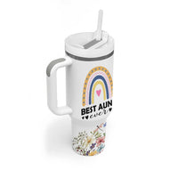 Gift For Aunt Tumbler With Handle Flower Aunts Gifts For Birthday Christmas Mothers Day Best Aunt Ever