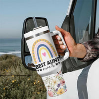 Gift For Aunt Tumbler With Handle Flower Aunts Gifts For Birthday Christmas Mothers Day Best Aunt Ever
