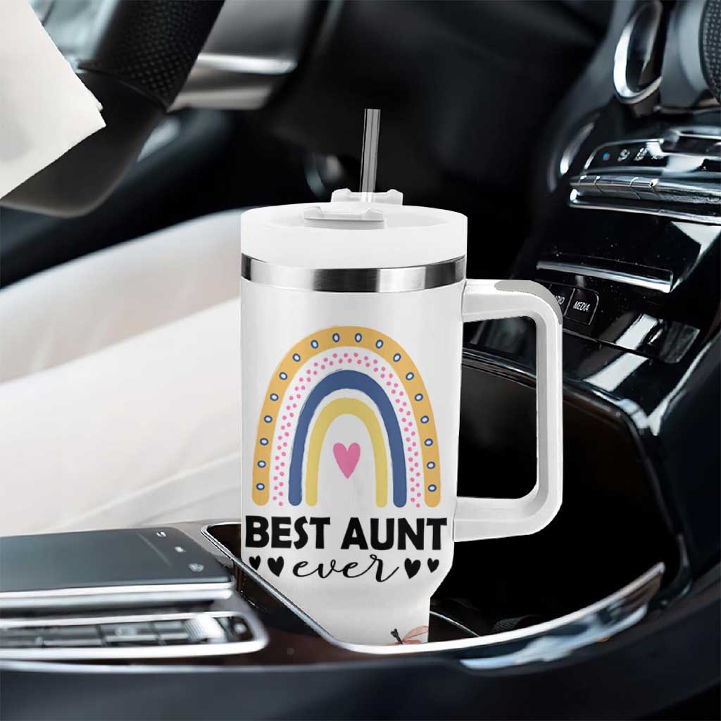 Gift For Aunt Tumbler With Handle Flower Aunts Gifts For Birthday Christmas Mothers Day Best Aunt Ever