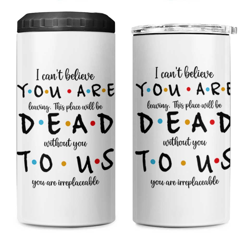 Goodbye Gift 4 in 1 Can Cooler Tumbler Gift For Leaving Coworker Friend