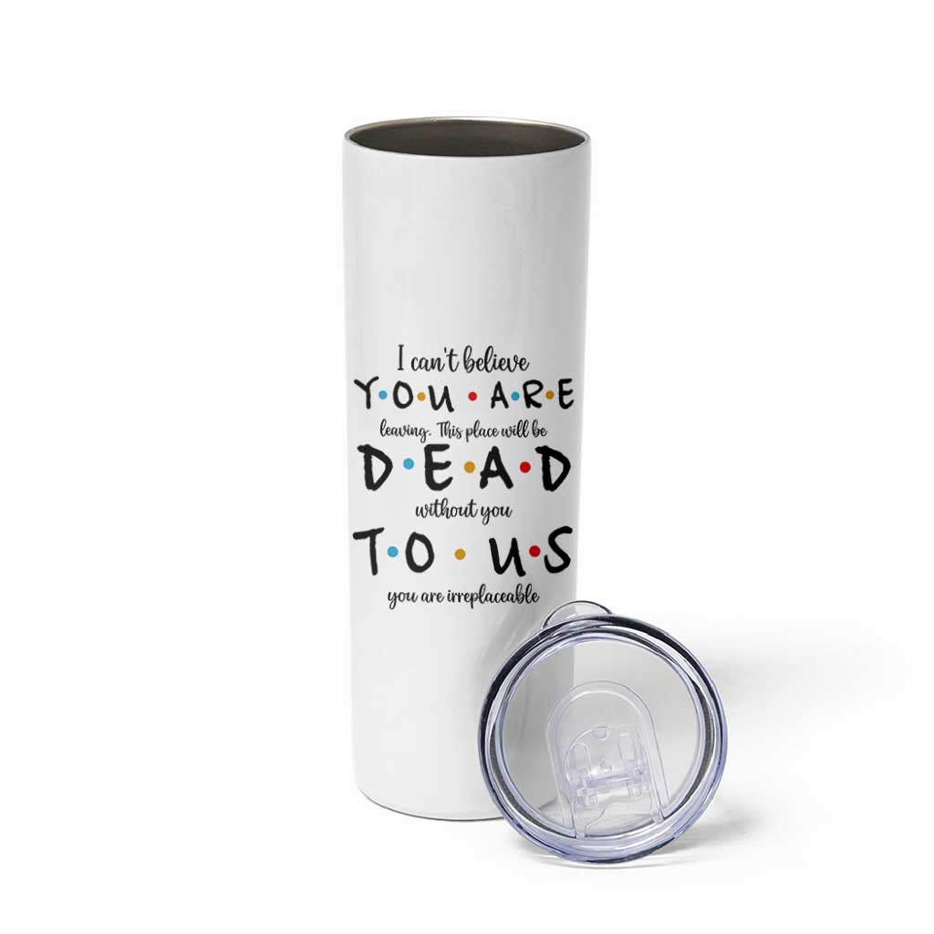 Goodbye Gift Skinny Tumbler Gift For Leaving Coworker Friend