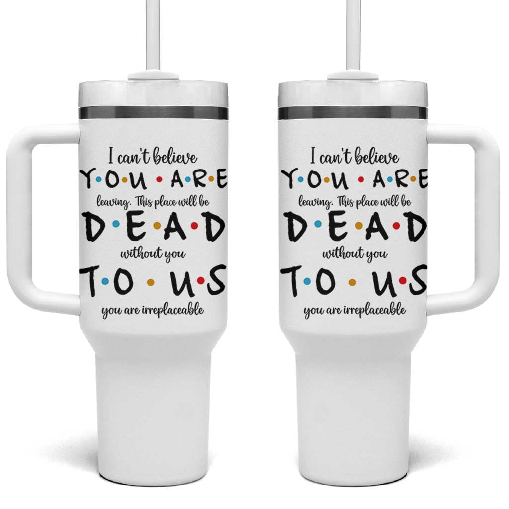 Goodbye Gift Tumbler With Handle Gift For Leaving Coworker Friend