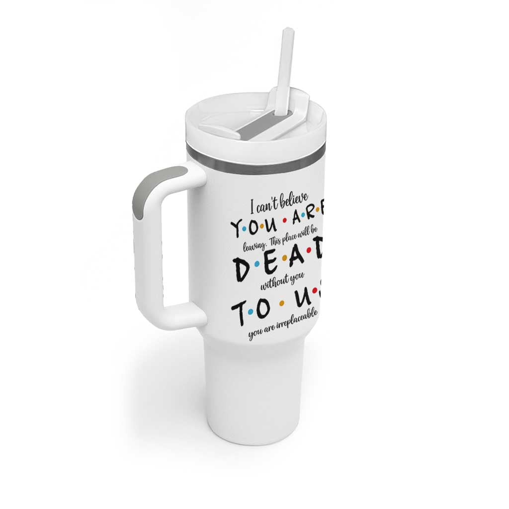 Goodbye Gift Tumbler With Handle Gift For Leaving Coworker Friend