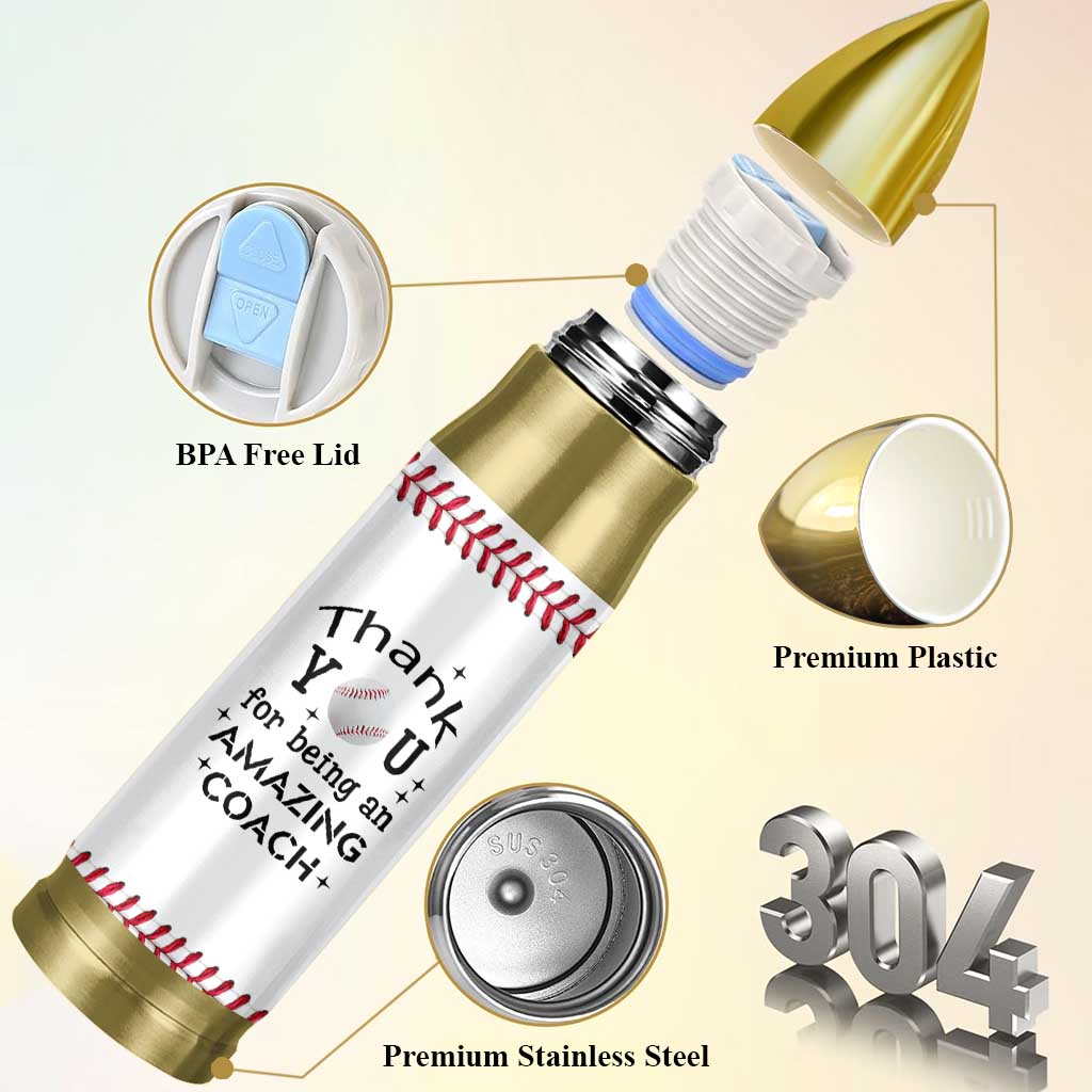 Baseball Coach Gifts Bullet Tumbler Thank You Coaches Appreciation Retirement Gift