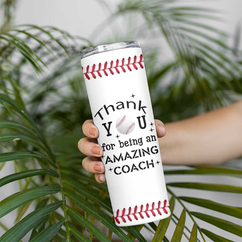 Baseball Coach Gifts Skinny Tumbler Thank You Coaches Appreciation Retirement Gift