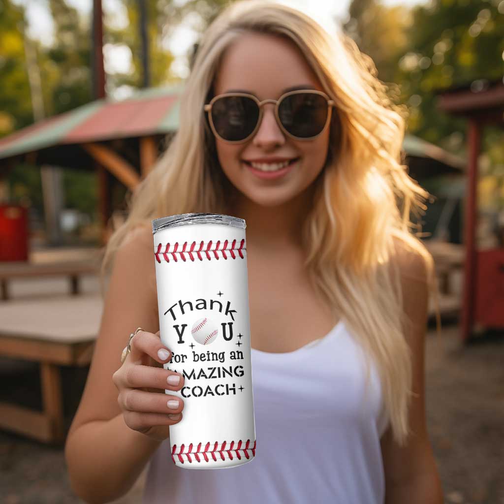 Baseball Coach Gifts Skinny Tumbler Thank You Coaches Appreciation Retirement Gift