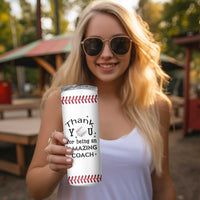 Baseball Coach Gifts Skinny Tumbler Thank You Coaches Appreciation Retirement Gift