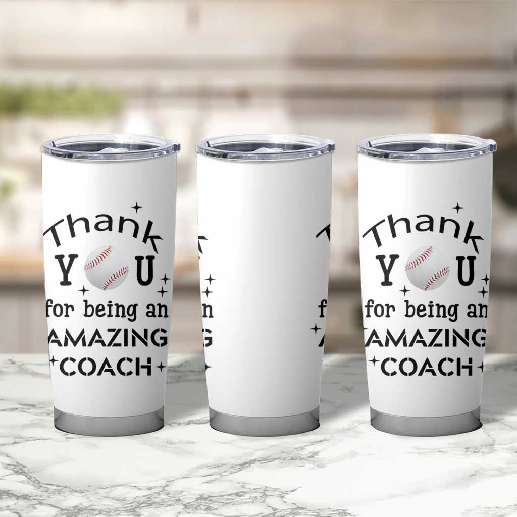 Baseball Coach Gifts Tumbler Cup Thank You Coaches Appreciation Retirement Gift