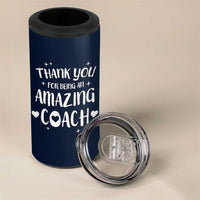 Coach Thank You 4 in 1 Can Cooler Tumbler Basketball Football Sports Coach Appreciation Gifts
