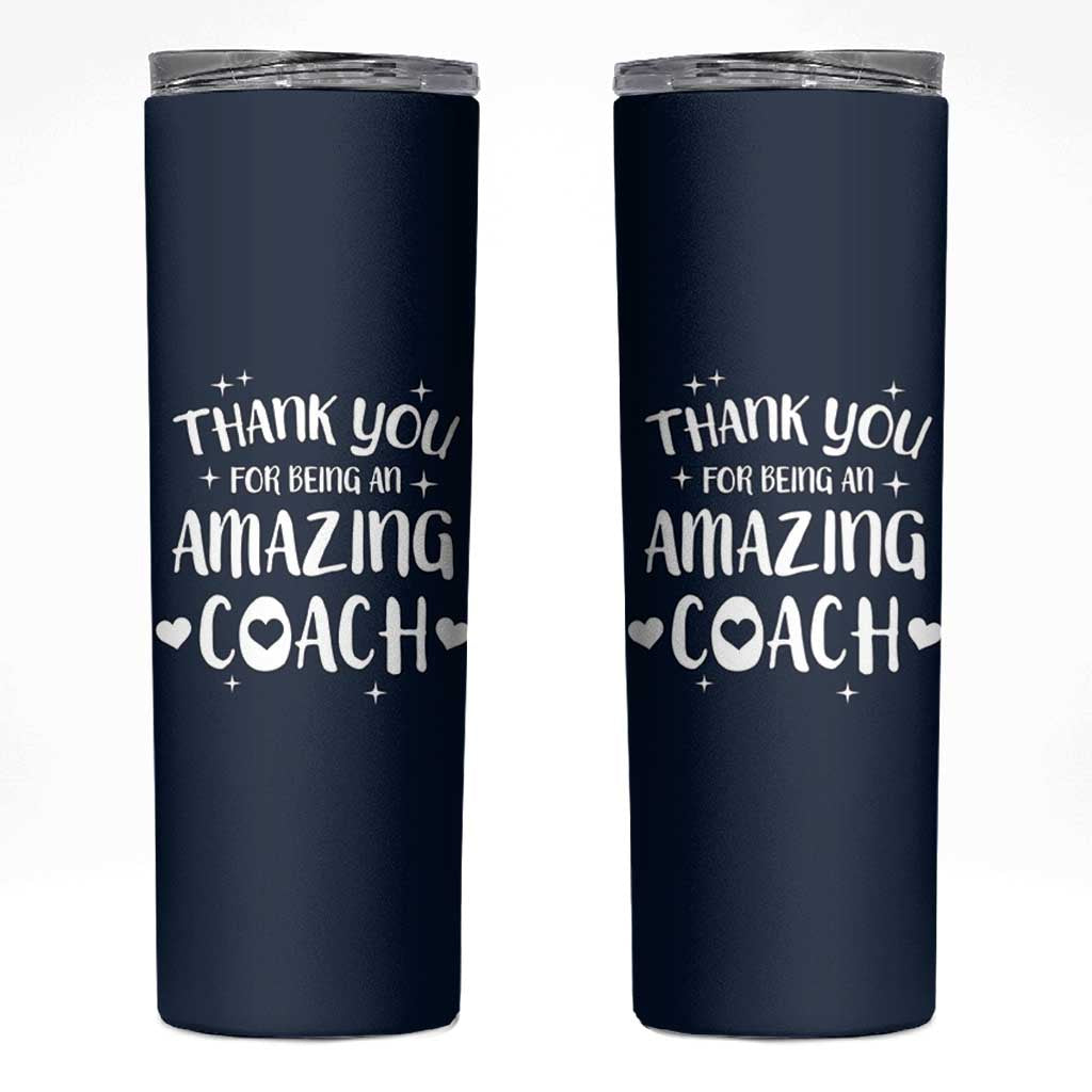 Coach Thank You Skinny Tumbler Basketball Football Sports Coach Appreciation Gifts