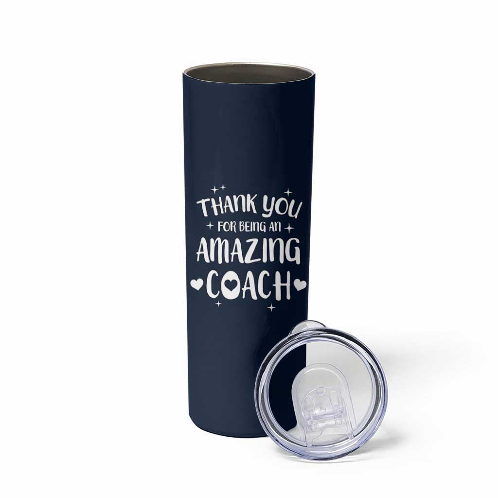 Coach Thank You Skinny Tumbler Basketball Football Sports Coach Appreciation Gifts