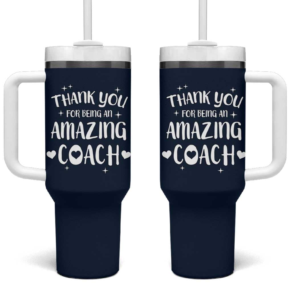 Coach Thank You Tumbler With Handle Basketball Football Sports Coach Appreciation Gifts